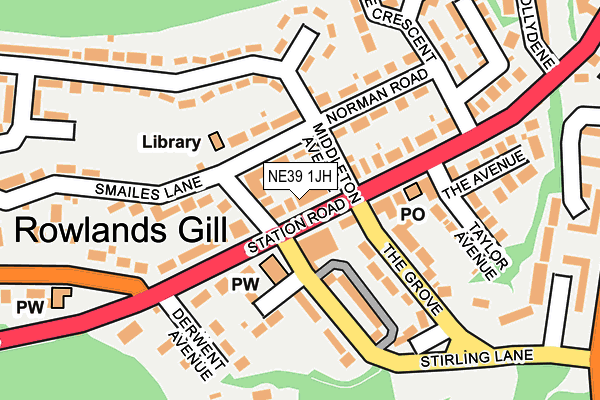 NE39 1JH map - OS OpenMap – Local (Ordnance Survey) NE39 1JH map - OS OpenMap – Local (Ordnance Survey)