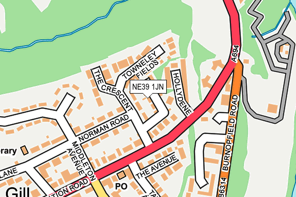 NE39 1JN map - OS OpenMap – Local (Ordnance Survey) NE39 1JN map - OS OpenMap – Local (Ordnance Survey)