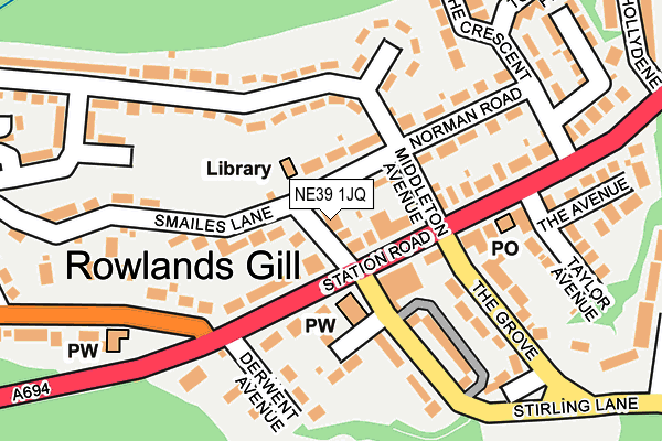 NE39 1JQ map - OS OpenMap – Local (Ordnance Survey) NE39 1JQ map - OS OpenMap – Local (Ordnance Survey)