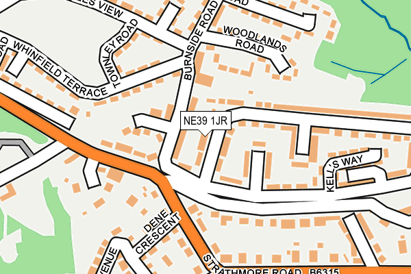 NE39 1JR map - OS OpenMap – Local (Ordnance Survey) NE39 1JR map - OS OpenMap – Local (Ordnance Survey)