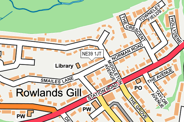 NE39 1JT map - OS OpenMap – Local (Ordnance Survey) NE39 1JT map - OS OpenMap – Local (Ordnance Survey)