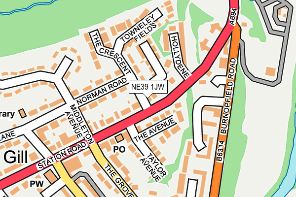 NE39 1JW map - OS OpenMap – Local (Ordnance Survey) NE39 1JW map - OS OpenMap – Local (Ordnance Survey)
