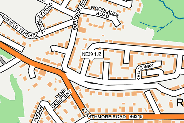 NE39 1JZ map - OS OpenMap – Local (Ordnance Survey) NE39 1JZ map - OS OpenMap – Local (Ordnance Survey)