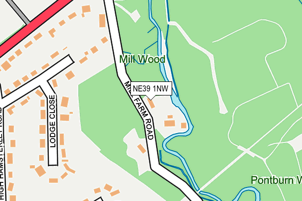 NE39 1NW map - OS OpenMap – Local (Ordnance Survey) NE39 1NW map - OS OpenMap – Local (Ordnance Survey)