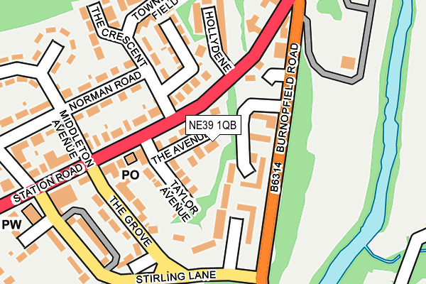 NE39 1QB map - OS OpenMap – Local (Ordnance Survey) NE39 1QB map - OS OpenMap – Local (Ordnance Survey)