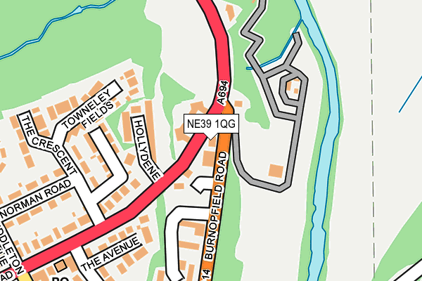 NE39 1QG map - OS OpenMap – Local (Ordnance Survey) NE39 1QG map - OS OpenMap – Local (Ordnance Survey)