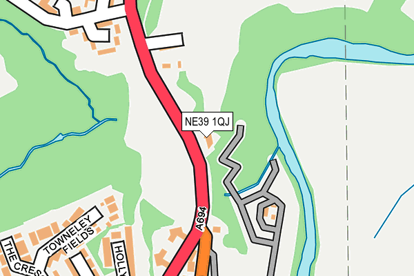 NE39 1QJ map - OS OpenMap – Local (Ordnance Survey) NE39 1QJ map - OS OpenMap – Local (Ordnance Survey)
