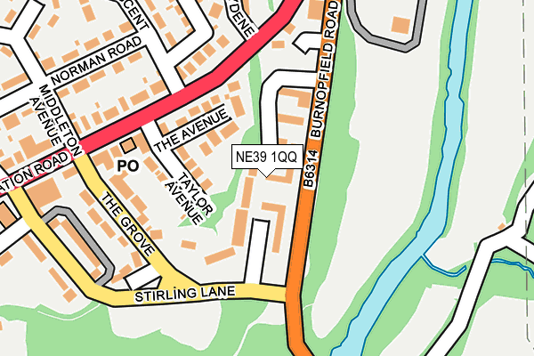 NE39 1QQ map - OS OpenMap – Local (Ordnance Survey) NE39 1QQ map - OS OpenMap – Local (Ordnance Survey)