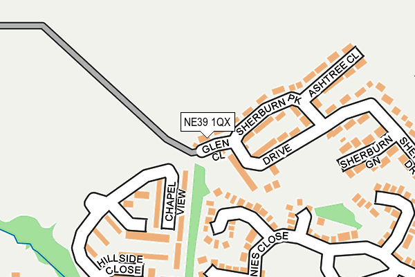 NE39 1QX map - OS OpenMap – Local (Ordnance Survey) NE39 1QX map - OS OpenMap – Local (Ordnance Survey)