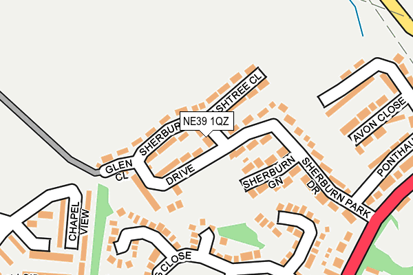 NE39 1QZ map - OS OpenMap – Local (Ordnance Survey) NE39 1QZ map - OS OpenMap – Local (Ordnance Survey)