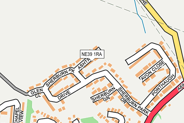NE39 1RA map - OS OpenMap – Local (Ordnance Survey) NE39 1RA map - OS OpenMap – Local (Ordnance Survey)