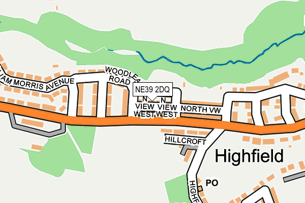 NE39 2DQ map - OS OpenMap – Local (Ordnance Survey) NE39 2DQ map - OS OpenMap – Local (Ordnance Survey)