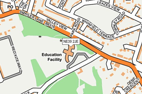 NE39 2JE map - OS OpenMap – Local (Ordnance Survey) NE39 2JE map - OS OpenMap – Local (Ordnance Survey)