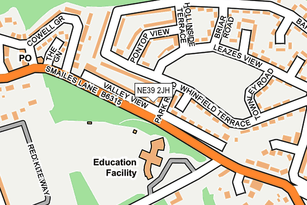 NE39 2JH map - OS OpenMap – Local (Ordnance Survey) NE39 2JH map - OS OpenMap – Local (Ordnance Survey)