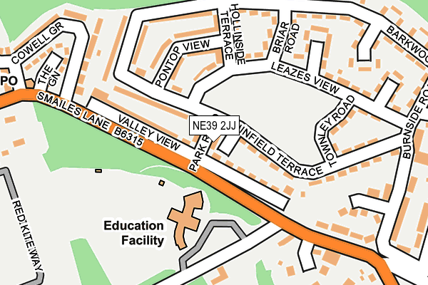 NE39 2JJ map - OS OpenMap – Local (Ordnance Survey) NE39 2JJ map - OS OpenMap – Local (Ordnance Survey)