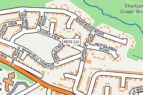 NE39 2JU map - OS OpenMap – Local (Ordnance Survey) NE39 2JU map - OS OpenMap – Local (Ordnance Survey)
