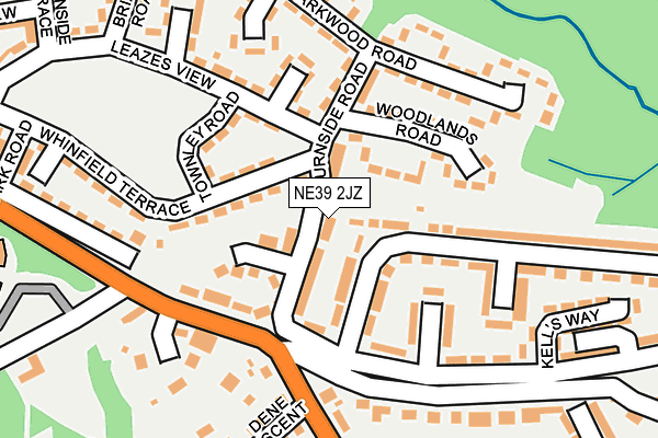 NE39 2JZ map - OS OpenMap – Local (Ordnance Survey) NE39 2JZ map - OS OpenMap – Local (Ordnance Survey)