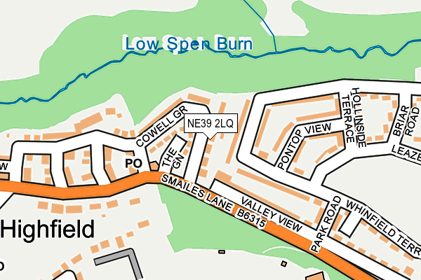 NE39 2LQ map - OS OpenMap – Local (Ordnance Survey) NE39 2LQ map - OS OpenMap – Local (Ordnance Survey)