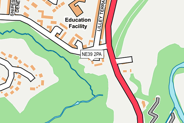 NE39 2PA map - OS OpenMap – Local (Ordnance Survey) NE39 2PA map - OS OpenMap – Local (Ordnance Survey)