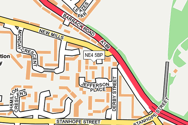NE4 5BP map - OS OpenMap – Local (Ordnance Survey) NE4 5BP map - OS OpenMap – Local (Ordnance Survey)
