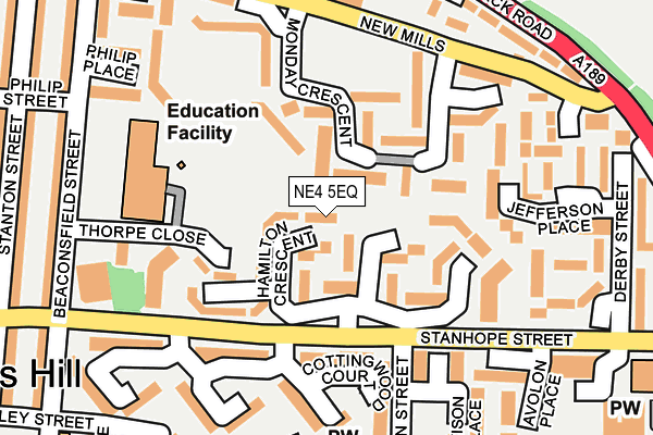 NE4 5EQ map - OS OpenMap – Local (Ordnance Survey) NE4 5EQ map - OS OpenMap – Local (Ordnance Survey)