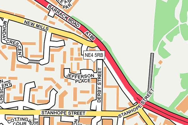 NE4 5RB map - OS OpenMap – Local (Ordnance Survey) NE4 5RB map - OS OpenMap – Local (Ordnance Survey)