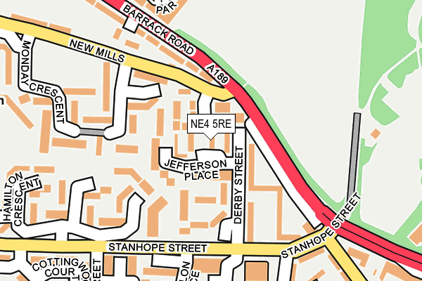 NE4 5RE map - OS OpenMap – Local (Ordnance Survey) NE4 5RE map - OS OpenMap – Local (Ordnance Survey)
