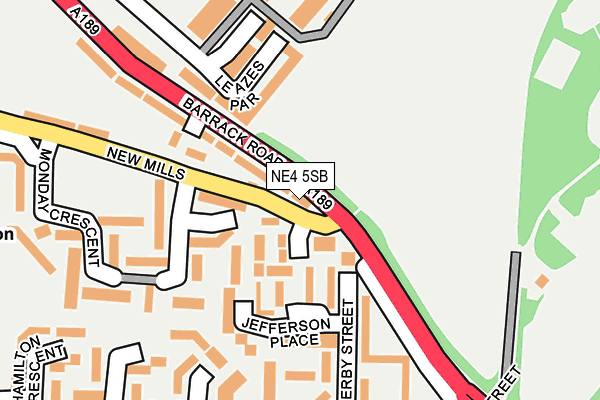 NE4 5SB map - OS OpenMap – Local (Ordnance Survey) NE4 5SB map - OS OpenMap – Local (Ordnance Survey)