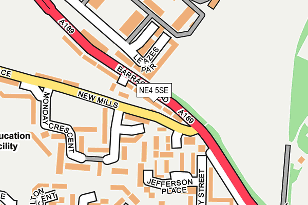 NE4 5SE map - OS OpenMap – Local (Ordnance Survey) NE4 5SE map - OS OpenMap – Local (Ordnance Survey)