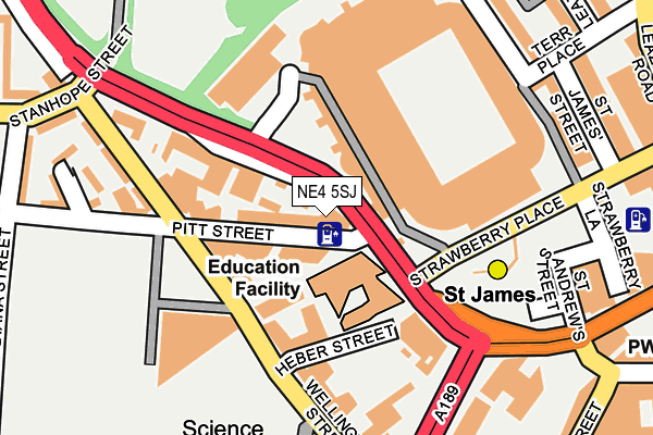 NE4 5SJ map - OS OpenMap – Local (Ordnance Survey) NE4 5SJ map - OS OpenMap – Local (Ordnance Survey)