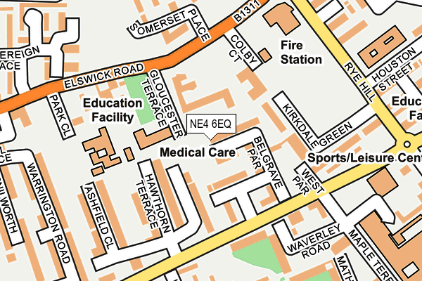 NE4 6EQ map - OS OpenMap – Local (Ordnance Survey) NE4 6EQ map - OS OpenMap – Local (Ordnance Survey)
