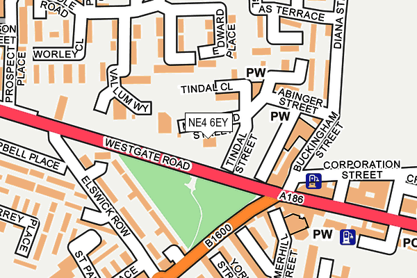 NE4 6EY map - OS OpenMap – Local (Ordnance Survey) NE4 6EY map - OS OpenMap – Local (Ordnance Survey)