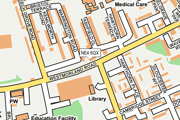 NE4 6QX map - OS OpenMap – Local (Ordnance Survey) NE4 6QX map - OS OpenMap – Local (Ordnance Survey)