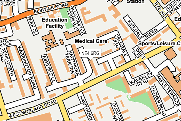 NE4 6RG map - OS OpenMap – Local (Ordnance Survey) NE4 6RG map - OS OpenMap – Local (Ordnance Survey)