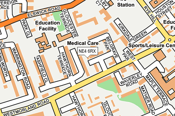 NE4 6RX map - OS OpenMap – Local (Ordnance Survey) NE4 6RX map - OS OpenMap – Local (Ordnance Survey)