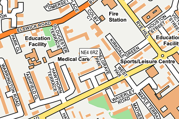 NE4 6RZ map - OS OpenMap – Local (Ordnance Survey) NE4 6RZ map - OS OpenMap – Local (Ordnance Survey)