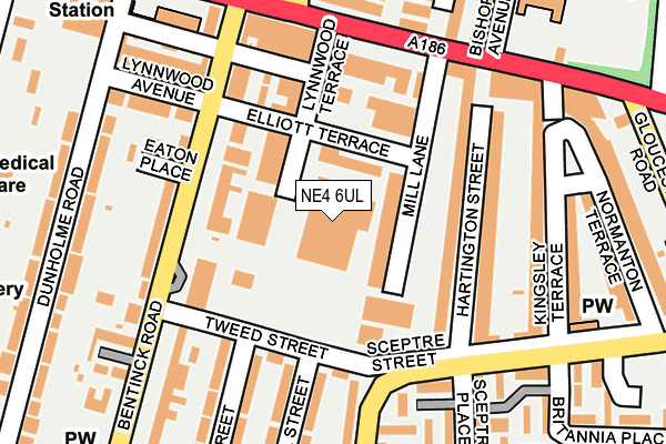 NE4 6UL map - OS OpenMap – Local (Ordnance Survey) NE4 6UL map - OS OpenMap – Local (Ordnance Survey)