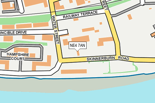NE4 7AN map - OS OpenMap – Local (Ordnance Survey) NE4 7AN map - OS OpenMap – Local (Ordnance Survey)