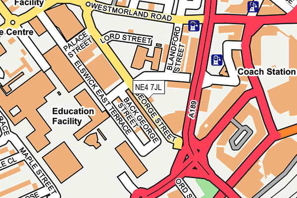 NE4 7JL map - OS OpenMap – Local (Ordnance Survey) NE4 7JL map - OS OpenMap – Local (Ordnance Survey)