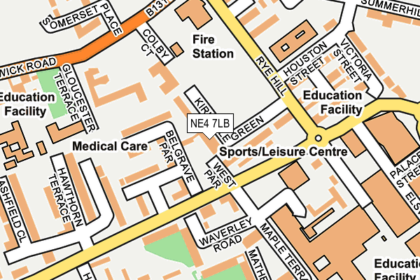 NE4 7LB map - OS OpenMap – Local (Ordnance Survey) NE4 7LB map - OS OpenMap – Local (Ordnance Survey)