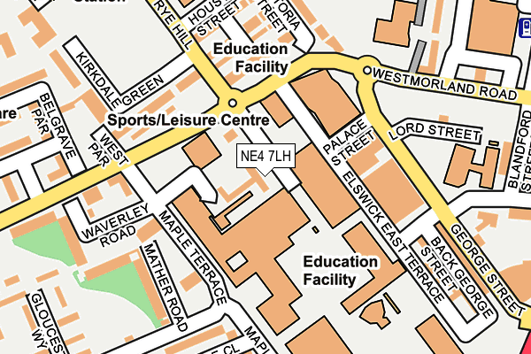 NE4 7LH map - OS OpenMap – Local (Ordnance Survey) NE4 7LH map - OS OpenMap – Local (Ordnance Survey)