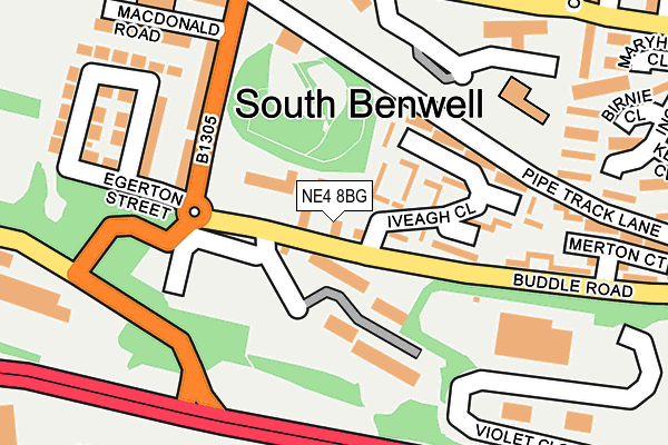 NE4 8BG map - OS OpenMap – Local (Ordnance Survey) NE4 8BG map - OS OpenMap – Local (Ordnance Survey)