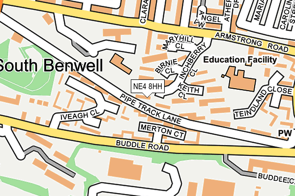 NE4 8HH map - OS OpenMap – Local (Ordnance Survey) NE4 8HH map - OS OpenMap – Local (Ordnance Survey)