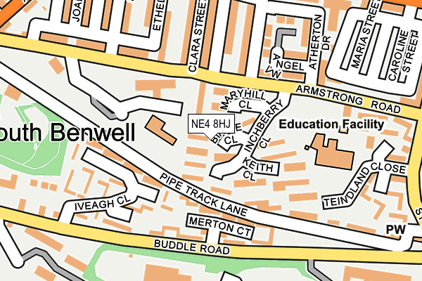 NE4 8HJ map - OS OpenMap – Local (Ordnance Survey) NE4 8HJ map - OS OpenMap – Local (Ordnance Survey)