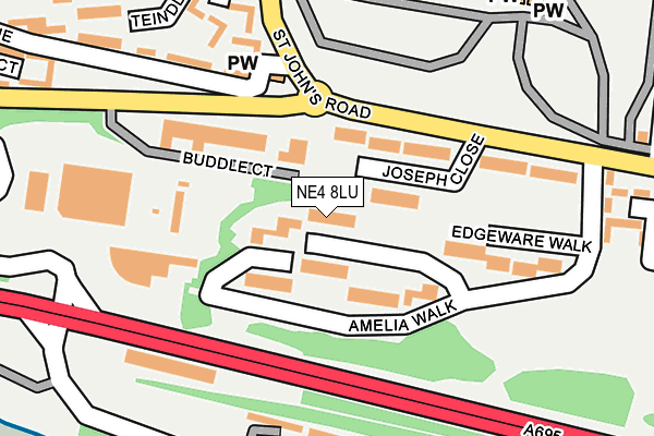 NE4 8LU map - OS OpenMap – Local (Ordnance Survey) NE4 8LU map - OS OpenMap – Local (Ordnance Survey)