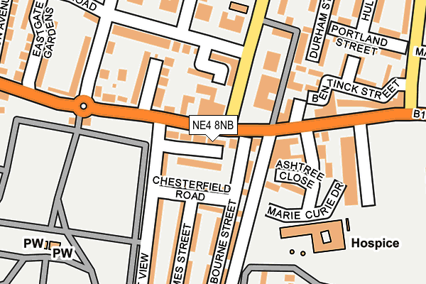 NE4 8NB map - OS OpenMap – Local (Ordnance Survey) NE4 8NB map - OS OpenMap – Local (Ordnance Survey)
