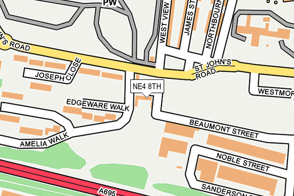 NE4 8TH map - OS OpenMap – Local (Ordnance Survey) NE4 8TH map - OS OpenMap – Local (Ordnance Survey)