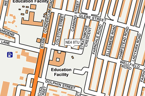 NE4 8TU map - OS OpenMap – Local (Ordnance Survey) NE4 8TU map - OS OpenMap – Local (Ordnance Survey)