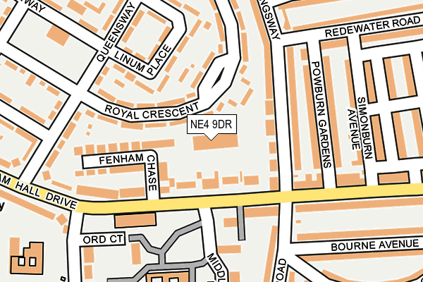 NE4 9DR map - OS OpenMap – Local (Ordnance Survey) NE4 9DR map - OS OpenMap – Local (Ordnance Survey)