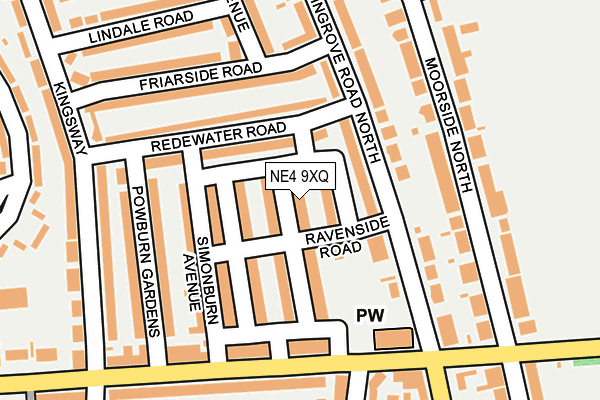 NE4 9XQ map - OS OpenMap – Local (Ordnance Survey) NE4 9XQ map - OS OpenMap – Local (Ordnance Survey)